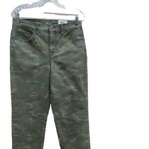 STYLE & CO Military Camouflage Straight Leg High Rise Jeans
